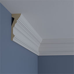 Ekena Millwork - SAMPLE-MLD05X02X08SE - SAMPLE - Endurathane Seville Moulding, 5 1/2"H x 2"P x 6"F x 12"L, Factory Primed
