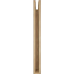 Ekena Millwork - BKTUR035X32X36MRC05RCPR - Timberthane Faux Wood Merced Style Bracket, Block Ends, 3 1/2"W x 32"D x 36"H, Primed Tan