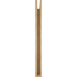 Ekena Millwork - BKTUR035X32X40MRC05RCPR - Timberthane Faux Wood Merced Style Bracket, Block Ends, 3 1/2"W x 32"D x 40"H, Primed Tan