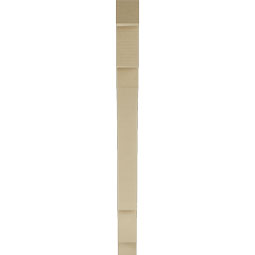 Ekena Millwork - BKTUR035X32X44MRC05RCPR - Timberthane Faux Wood Merced Style Bracket, Block Ends, 3 1/2"W x 32"D x 44"H, Primed Tan