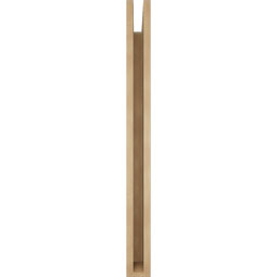 Ekena Millwork - BKTUR035X34X40MRC05RCPR - Timberthane Faux Wood Merced Style Bracket, Block Ends, 3 1/2"W x 34"D x 40"H, Primed Tan