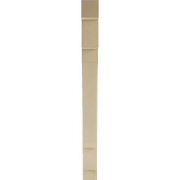Ekena Millwork - BKTUR035X34X42MRC05RCPR - Timberthane Faux Wood Merced Style Bracket, Block Ends, 3 1/2"W x 34"D x 42"H, Primed Tan
