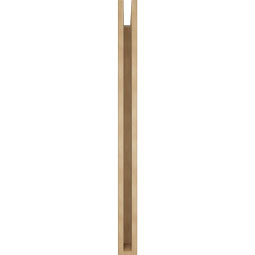 Ekena Millwork - BKTUR035X34X46MRC05RCPR - Timberthane Faux Wood Merced Style Bracket, Block Ends, 3 1/2"W x 34"D x 46"H, Primed Tan