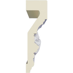 Ekena Millwork - PML04X01SW - Endurathane Small Swag Panel Moulding, 4 1/4"H x 1 1/4"P x 94 1/2"L, Factory Primed