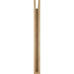 Ekena Millwork - BKTUR035X36X40MRC05RCPR - Timberthane Faux Wood Merced Style Bracket, Block Ends, 3 1/2"W x 36"D x 40"H, Primed Tan