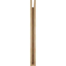 Ekena Millwork - BKTUR035X36X42MRC05RCPR - Timberthane Faux Wood Merced Style Bracket, Block Ends, 3 1/2"W x 36"D x 42"H, Primed Tan