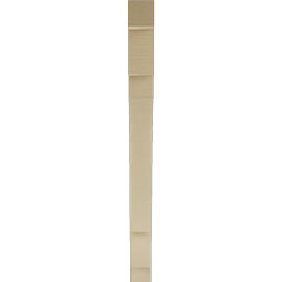 Ekena Millwork - BKTUR035X36X44MRC05RCPR - Timberthane Faux Wood Merced Style Bracket, Block Ends, 3 1/2"W x 36"D x 44"H, Primed Tan