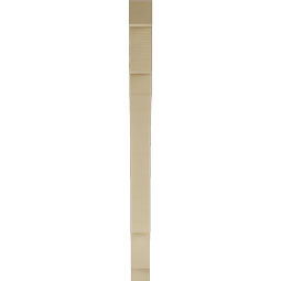 Ekena Millwork - BKTUR035X36X48MRC05RCPR - Timberthane Faux Wood Merced Style Bracket, Block Ends, 3 1/2"W x 36"D x 48"H, Primed Tan