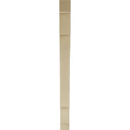 Ekena Millwork - BKTUR035X38X46MRC05RCPR - Timberthane Faux Wood Merced Style Bracket, Block Ends, 3 1/2"W x 38"D x 46"H, Primed Tan