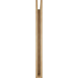 Ekena Millwork - BKTUR035X40X40MRC05RCPR - Timberthane Faux Wood Merced Style Bracket, Block Ends, 3 1/2"W x 40"D x 40"H, Primed Tan