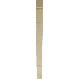 Ekena Millwork - BKTUR035X40X44MRC05RCPR - Timberthane Faux Wood Merced Style Bracket, Block Ends, 3 1/2"W x 40"D x 44"H, Primed Tan