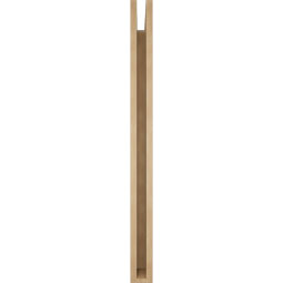 Ekena Millwork - BKTUR035X40X44MRC05RCPR - Timberthane Faux Wood Merced Style Bracket, Block Ends, 3 1/2"W x 40"D x 44"H, Primed Tan