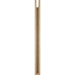Ekena Millwork - BKTUR035X40X48MRC05RCPR - Timberthane Faux Wood Merced Style Bracket, Block Ends, 3 1/2"W x 40"D x 48"H, Primed Tan