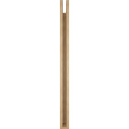 Ekena Millwork - BKTUR035X42X48MRC05RCPR - Timberthane Faux Wood Merced Style Bracket, Block Ends, 3 1/2"W x 42"D x 48"H, Primed Tan
