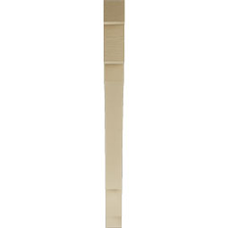 Ekena Millwork - BKTUR035X44X44MRC05RCPR - Timberthane Faux Wood Merced Style Bracket, Block Ends, 3 1/2"W x 44"D x 44"H, Primed Tan