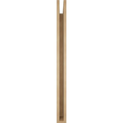 Ekena Millwork - BKTUR035X44X44MRC05RCPR - Timberthane Faux Wood Merced Style Bracket, Block Ends, 3 1/2"W x 44"D x 44"H, Primed Tan