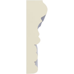 Ekena Millwork - PML03X01AL - Endurathane Alexandria Roped Panel Moulding, 2 5/8"H x 3/4"P x 94 1/2"L, Factory Primed