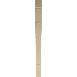 Ekena Millwork - BKTUR035X46X46MRC05RCPR - Timberthane Faux Wood Merced Style Bracket, Block Ends, 3 1/2"W x 46"D x 46"H, Primed Tan
