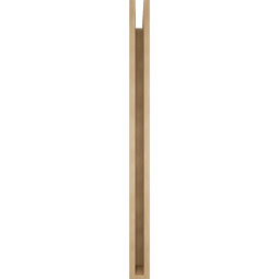 Ekena Millwork - BKTUR035X48X48MRC05RCPR - Timberthane Faux Wood Merced Style Bracket, Block Ends, 3 1/2"W x 48"D x 48"H, Primed Tan