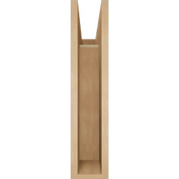 Ekena Millwork - BKTUR055X18X26MRC05RCPR - Timberthane Faux Wood Merced Style Bracket, Block Ends, 5 1/2"W x 18"D x 26"H, Primed Tan