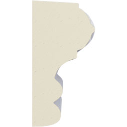 Ekena Millwork - PML02X01CL - Endurathane Classic Barrel Panel Moulding, 1 3/4"H x 7/8"P x 94 1/2"L, Factory Primed