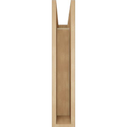 Ekena Millwork - BKTUR055X18X30MRC05RCPR - Timberthane Faux Wood Merced Style Bracket, Block Ends, 5 1/2"W x 18"D x 30"H, Primed Tan