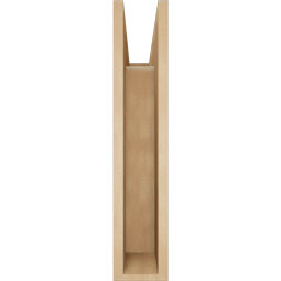 Ekena Millwork - BKTUR055X20X28MRC05RCPR - Timberthane Faux Wood Merced Style Bracket, Block Ends, 5 1/2"W x 20"D x 28"H, Primed Tan