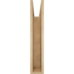 Ekena Millwork - BKTUR055X22X30MRC05RCPR - Timberthane Faux Wood Merced Style Bracket, Block Ends, 5 1/2"W x 22"D x 30"H, Primed Tan
