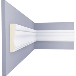 Ekena Millwork - PML03X01SM - Endurathane Smooth Panel Moulding, 2 7/8"H x 5/8"P x 94 1/2"L, Factory Primed