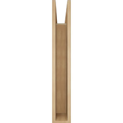 Ekena Millwork - BKTUR055X24X36MRC05RCPR - Timberthane Faux Wood Merced Style Bracket, Block Ends, 5 1/2"W x 24"D x 36"H, Primed Tan