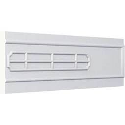 Ekena Millwork - PML03X01SW - Endurathane Swindon Panel Moulding, 3 1/8"H x 1/2"P x 94 1/2"L, Factory Primed