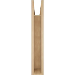 Ekena Millwork - BKTUR055X26X34MRC05RCPR - Timberthane Faux Wood Merced Style Bracket, Block Ends, 5 1/2"W x 26"D x 34"H, Primed Tan