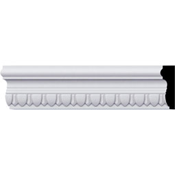Ekena Millwork - PML02X01EG - Endurathane Egg & Dart Classic Panel Moulding, 1 7/8"H x 5/8"P x 94 1/2"L, Factory Primed