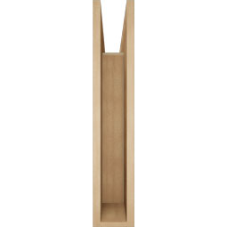 Ekena Millwork - BKTUR055X30X30MRC05RCPR - Timberthane Faux Wood Merced Style Bracket, Block Ends, 5 1/2"W x 30"D x 30"H, Primed Tan