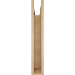 Ekena Millwork - BKTUR055X30X34MRC05RCPR - Timberthane Faux Wood Merced Style Bracket, Block Ends, 5 1/2"W x 30"D x 34"H, Primed Tan