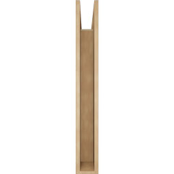 Ekena Millwork - BKTUR055X30X42MRC05RCPR - Timberthane Faux Wood Merced Style Bracket, Block Ends, 5 1/2"W x 30"D x 42"H, Primed Tan