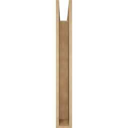 Ekena Millwork - BKTUR055X32X44MRC05RCPR - Timberthane Faux Wood Merced Style Bracket, Block Ends, 5 1/2"W x 32"D x 44"H, Primed Tan
