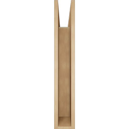 Ekena Millwork - BKTUR055X34X34MRC05RCPR - Timberthane Faux Wood Merced Style Bracket, Block Ends, 5 1/2"W x 34"D x 34"H, Primed Tan
