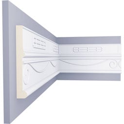 Ekena Millwork - PML06X01SW - Endurathane Large Swindon Panel Moulding, 5 7/8"H x 7/8"P x 94 1/2"L, Factory Primed