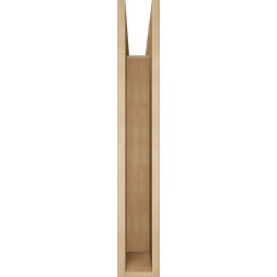 Ekena Millwork - BKTUR055X36X36MRC05RCPR - Timberthane Faux Wood Merced Style Bracket, Block Ends, 5 1/2"W x 36"D x 36"H, Primed Tan