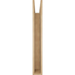 Ekena Millwork - BKTUR055X36X42MRC05RCPR - Timberthane Faux Wood Merced Style Bracket, Block Ends, 5 1/2"W x 36"D x 42"H, Primed Tan