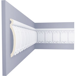 Ekena Millwork - PML10X02HM - Endurathane Vertical Hamilton Panel Moulding, 9 7/8"H x 1 5/8"P x 94 1/2"L, Factory Primed