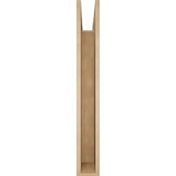 Ekena Millwork - BKTUR055X38X42MRC05RCPR - Timberthane Faux Wood Merced Style Bracket, Block Ends, 5 1/2"W x 38"D x 42"H, Primed Tan