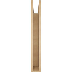 Ekena Millwork - BKTUR055X40X40MRC05RCPR - Timberthane Faux Wood Merced Style Bracket, Block Ends, 5 1/2"W x 40"D x 40"H, Primed Tan