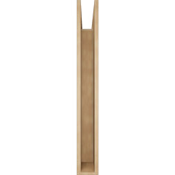 Ekena Millwork - BKTUR055X40X44MRC05RCPR - Timberthane Faux Wood Merced Style Bracket, Block Ends, 5 1/2"W x 40"D x 44"H, Primed Tan