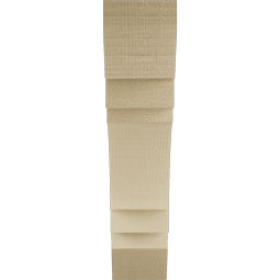 Ekena Millwork - BKTURMRC22 - Timberthane Rough Cedar Faux Wood Merced Slat Bracket