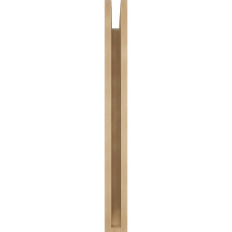 Ekena Millwork - BKTUR035X24X36MRC06RCPR - Timberthane Faux Wood Merced Style Bracket, Slat Ends, 3 1/2"W x 24"D x 36"H, Primed Tan