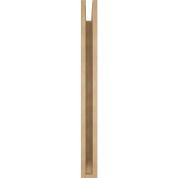 Ekena Millwork - BKTUR035X26X38MRC06RCPR - Timberthane Faux Wood Merced Style Bracket, Slat Ends, 3 1/2"W x 26"D x 38"H, Primed Tan