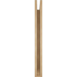 Ekena Millwork - BKTUR035X28X36MRC06RCPR - Timberthane Faux Wood Merced Style Bracket, Slat Ends, 3 1/2"W x 28"D x 36"H, Primed Tan