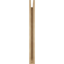 Ekena Millwork - BKTUR035X28X40MRC06RCPR - Timberthane Faux Wood Merced Style Bracket, Slat Ends, 3 1/2"W x 28"D x 40"H, Primed Tan